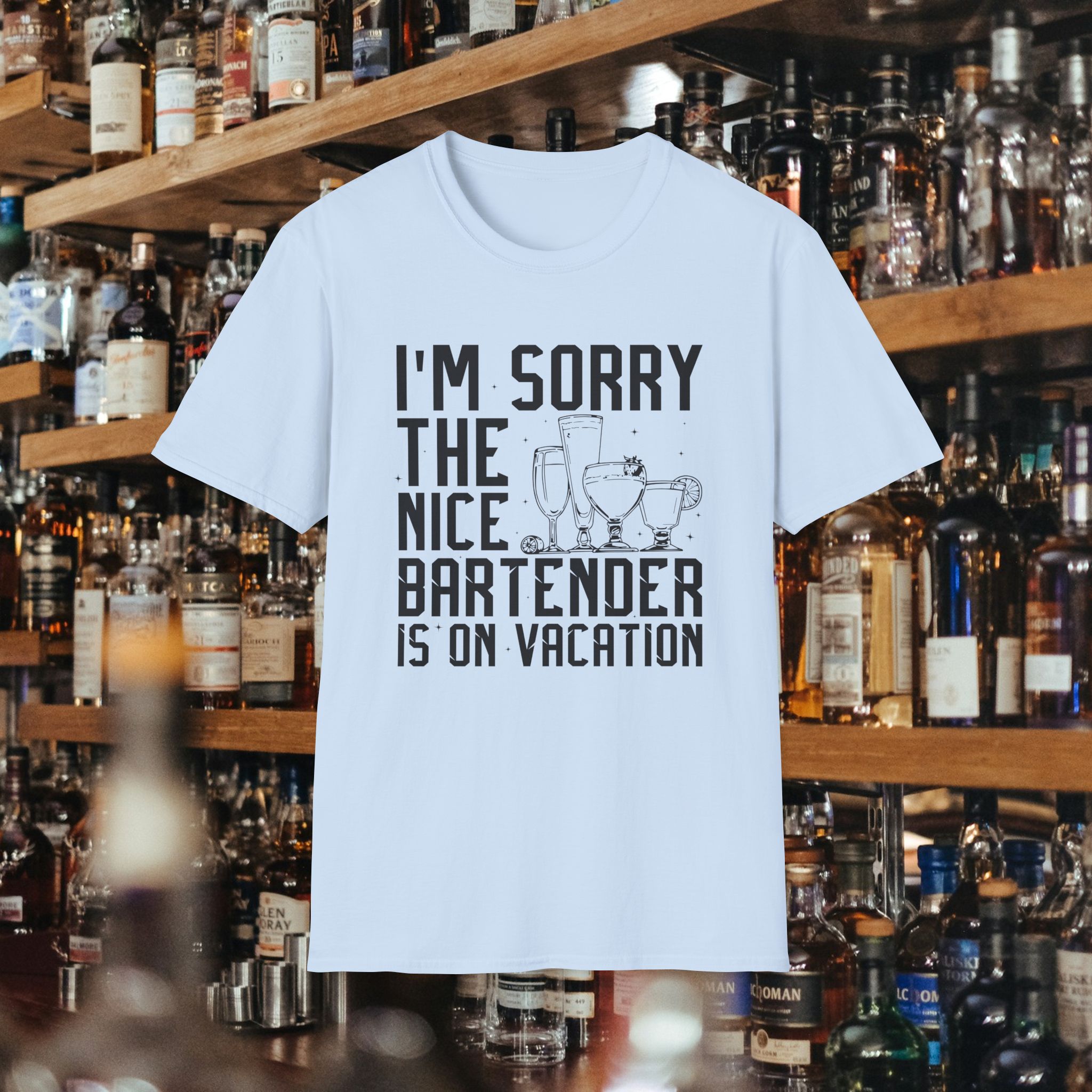 Nice Bartender on Vacation Tee - Image 9