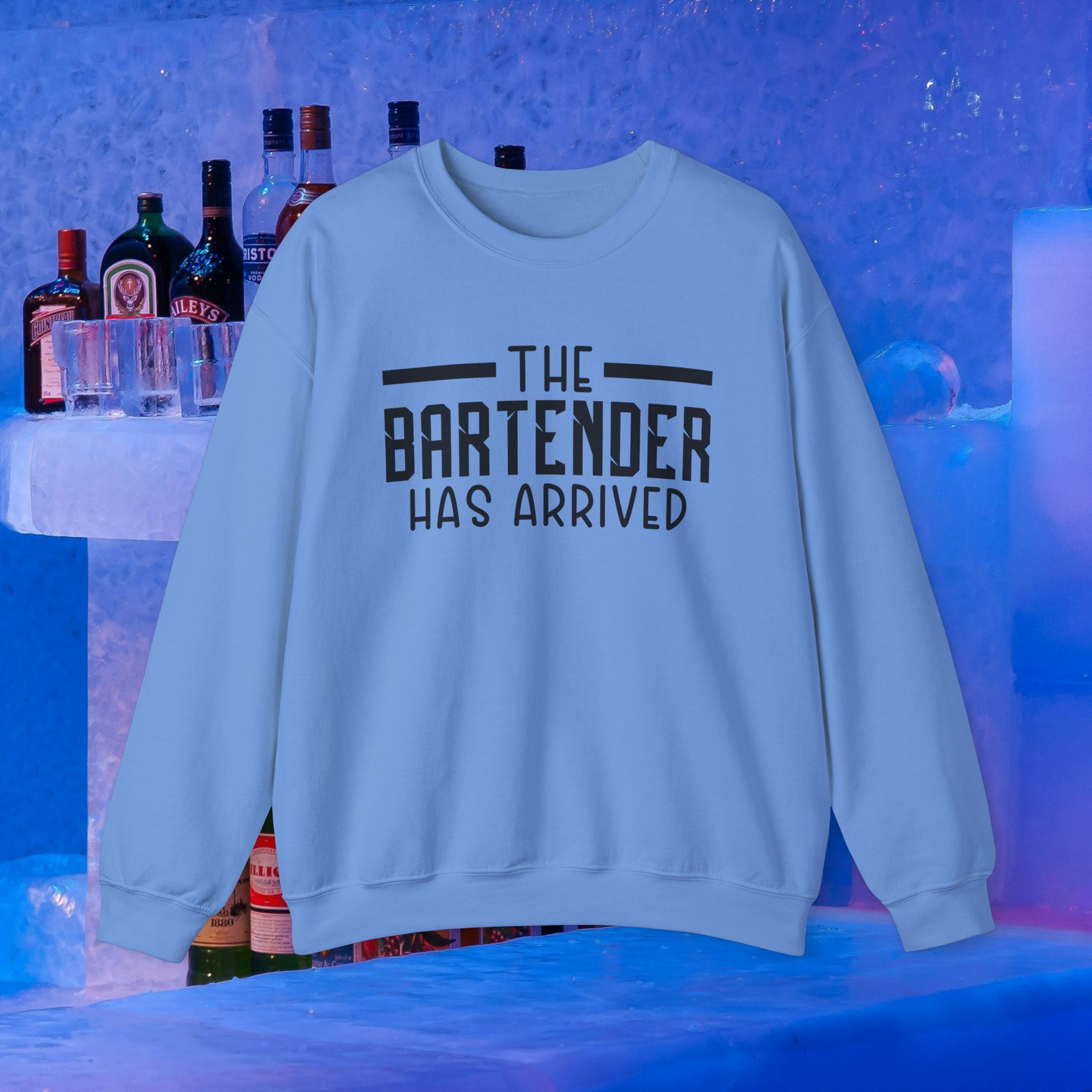 The Bartender Has Arrived Crewneck Sweatshirt - Unisex Heavy Blend™ - Image 6