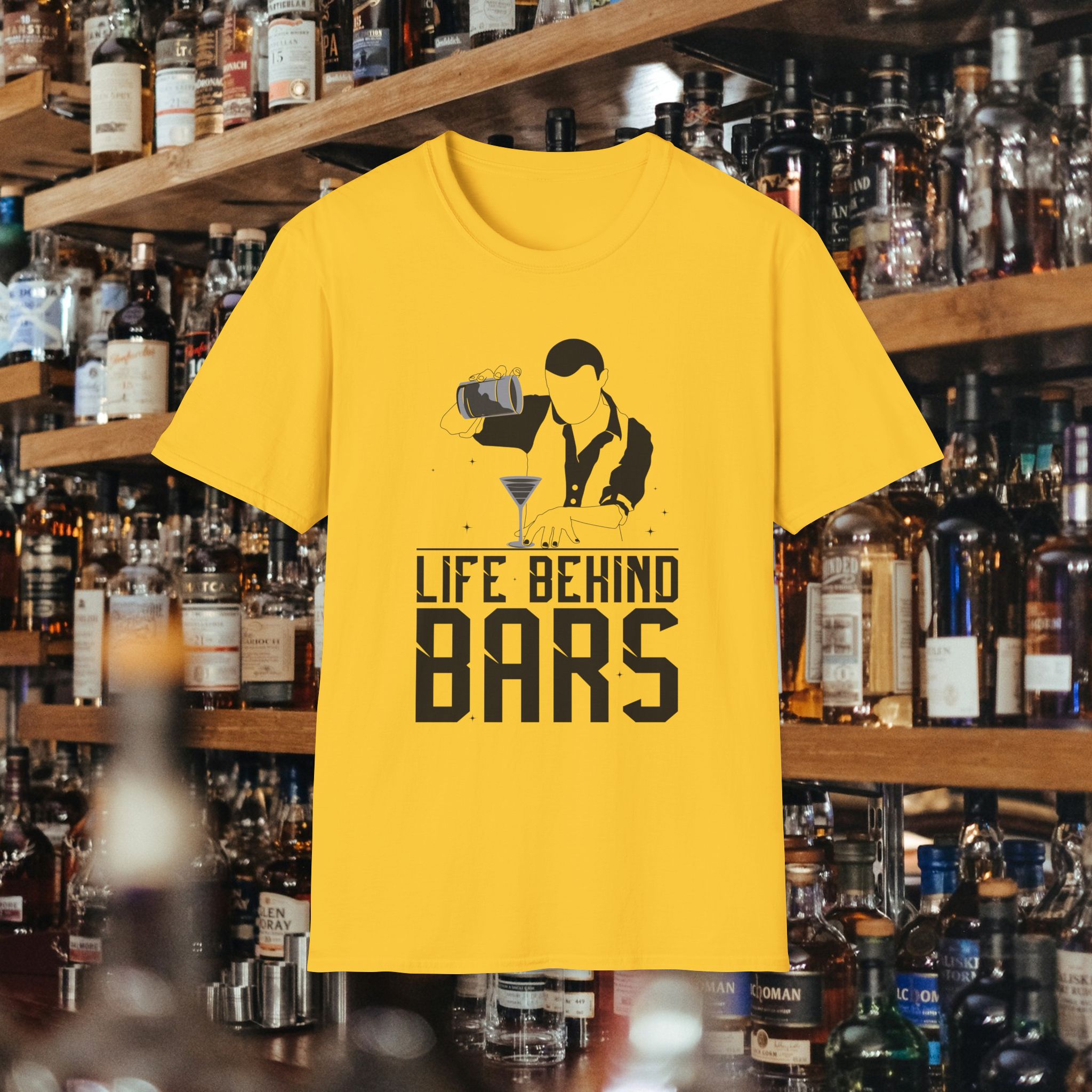 Life Behind Bars Bartender Tee - Image 7