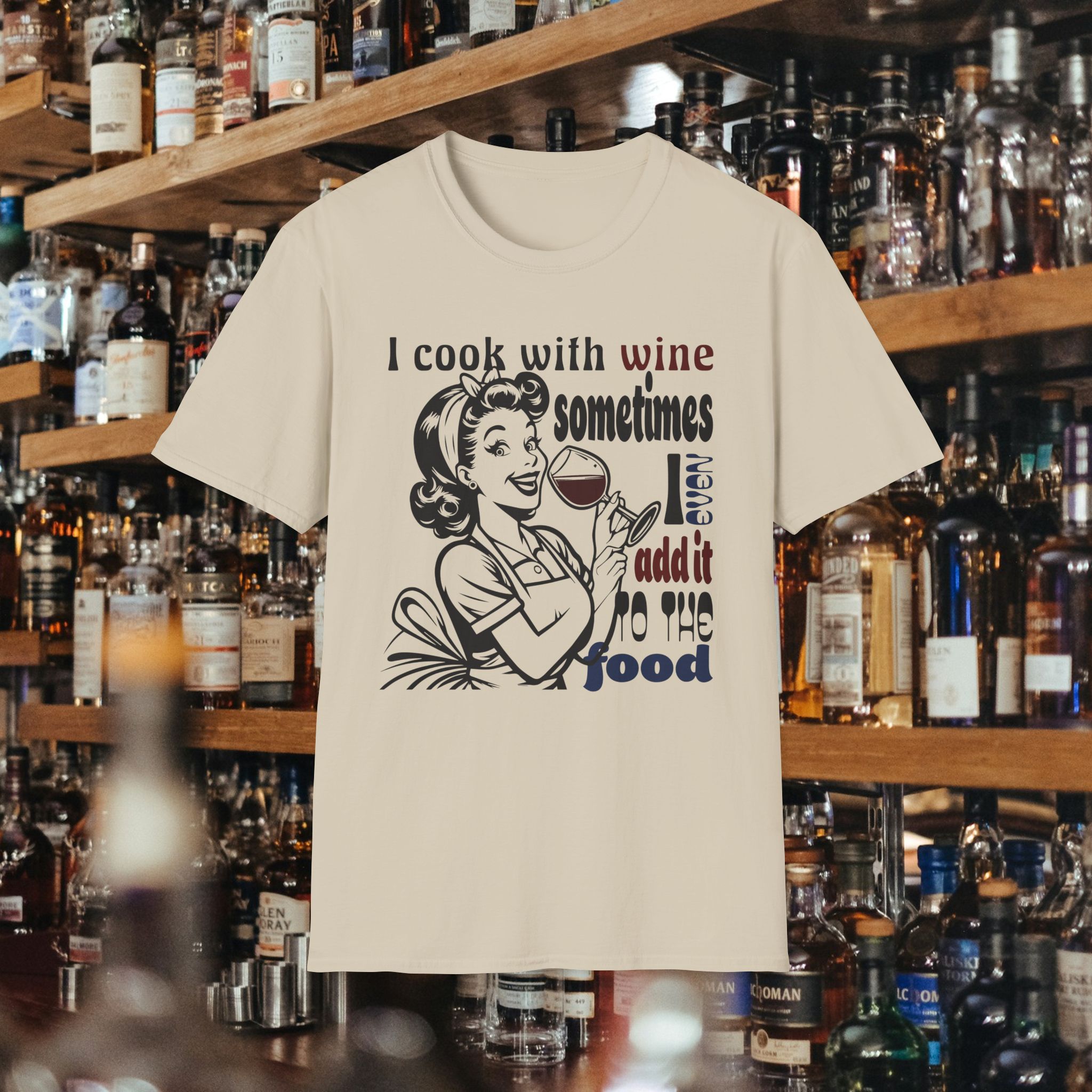 Funny Wine Housewife T-Shirt