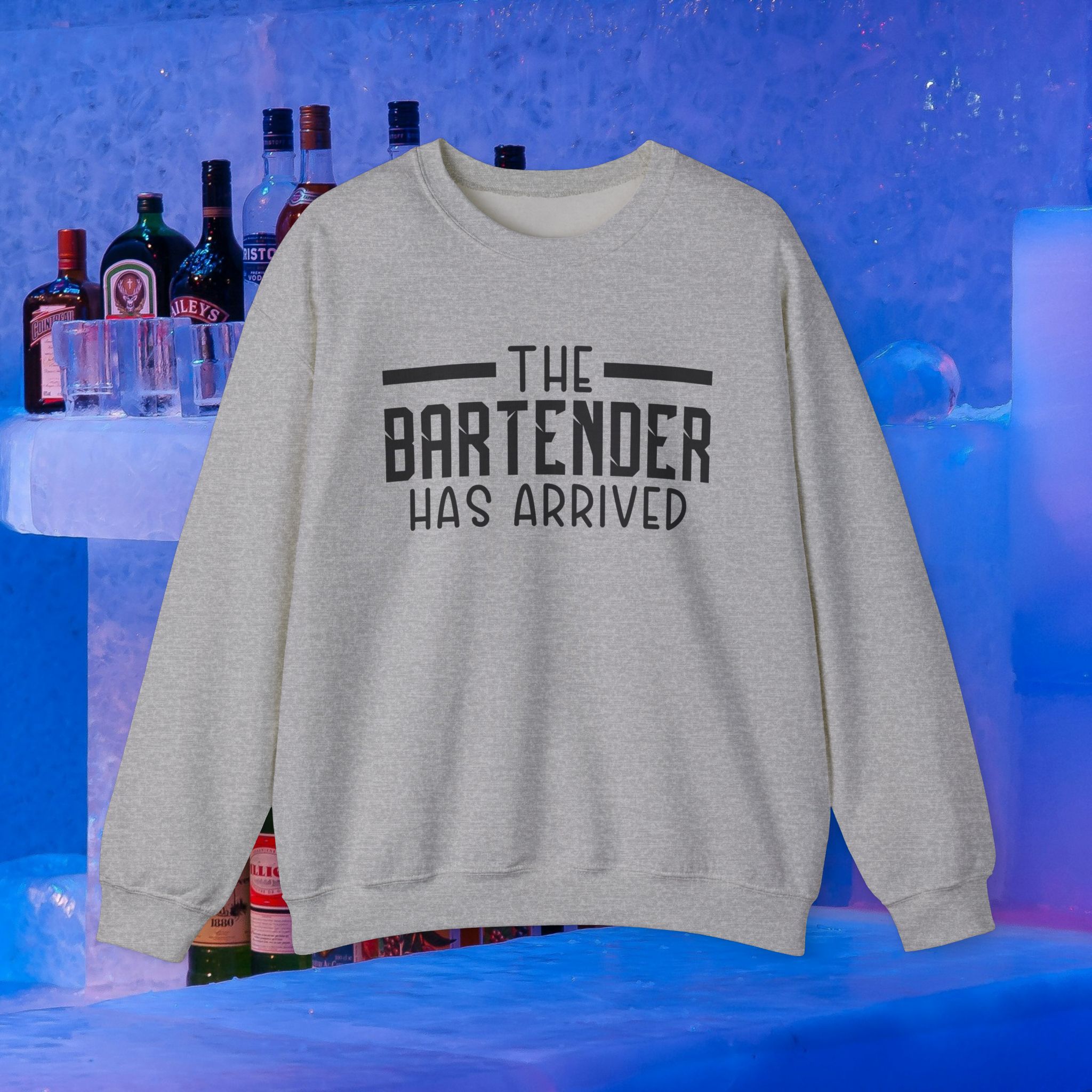 The Bartender Has Arrived Crewneck Sweatshirt - Unisex Heavy Blend™ - Image 4