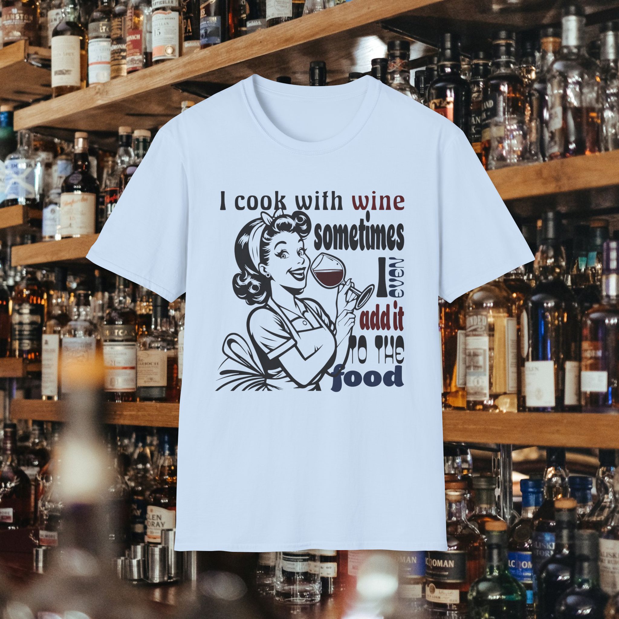 Funny Wine Housewife T-Shirt - Image 9