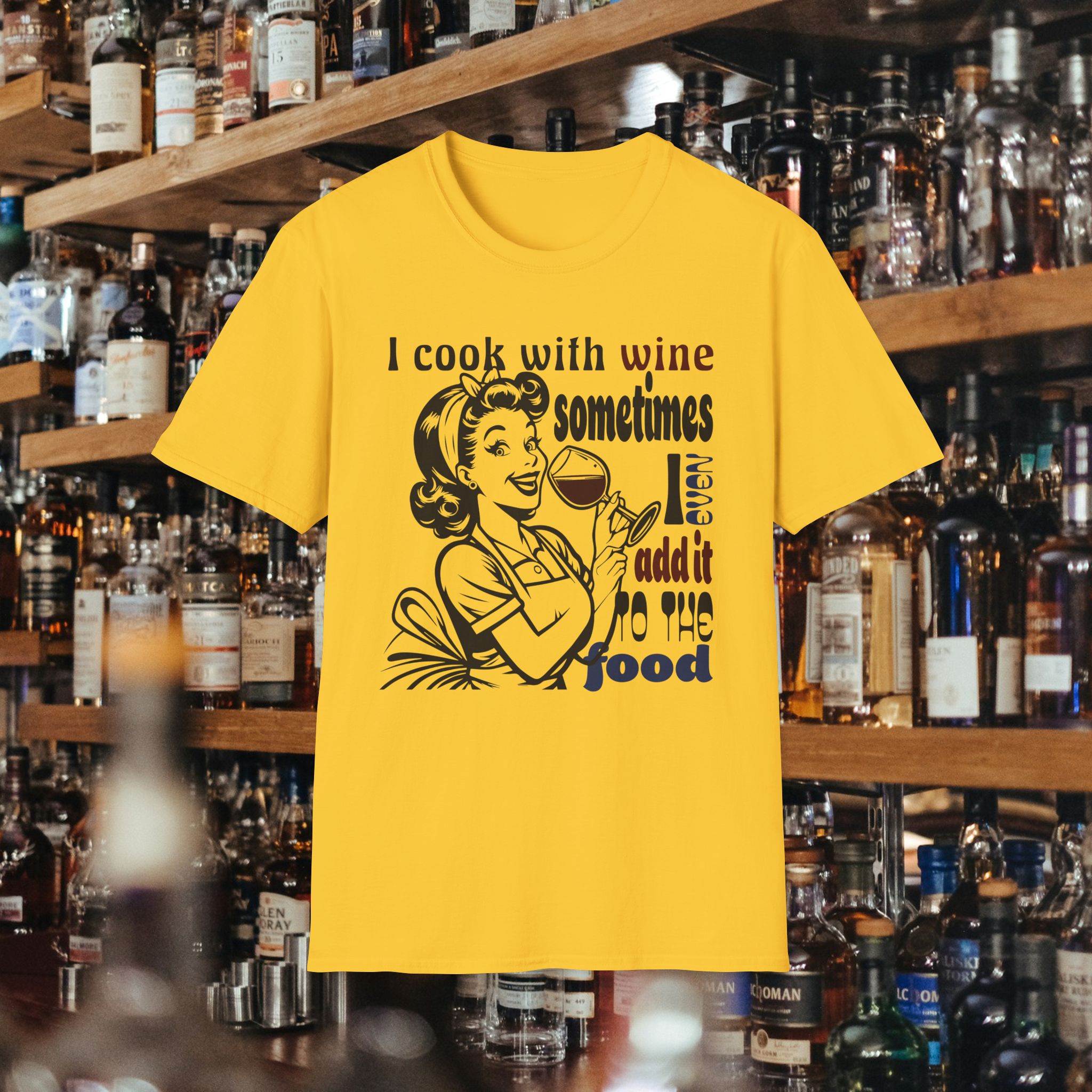 Funny Wine Housewife T-Shirt - Image 7