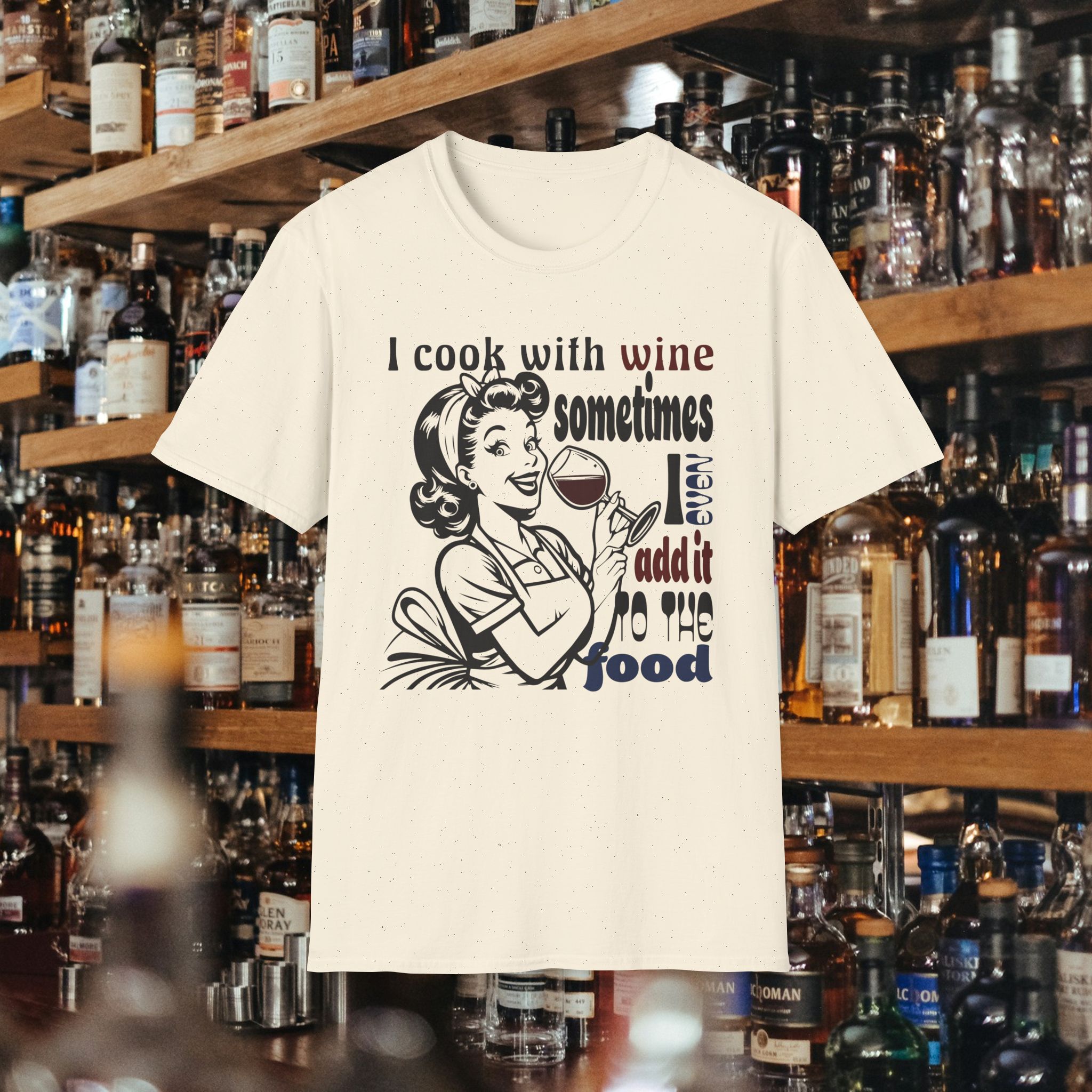 Funny Wine Housewife T-Shirt - Image 5