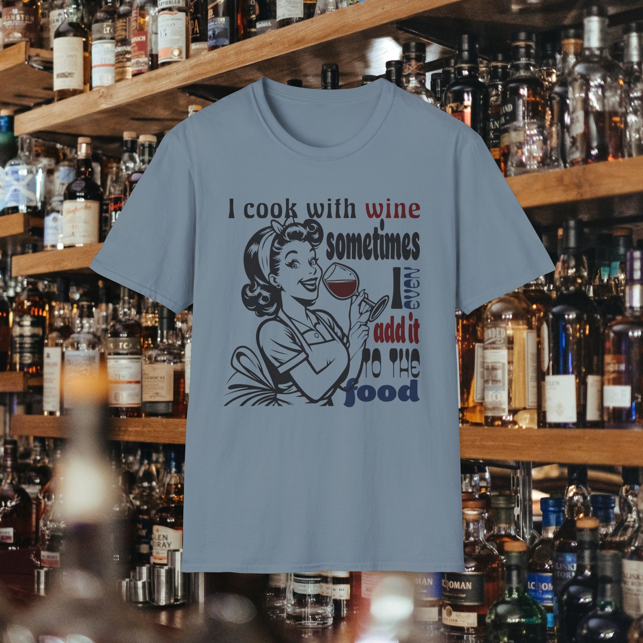 Funny Wine Housewife T-Shirt - Image 10
