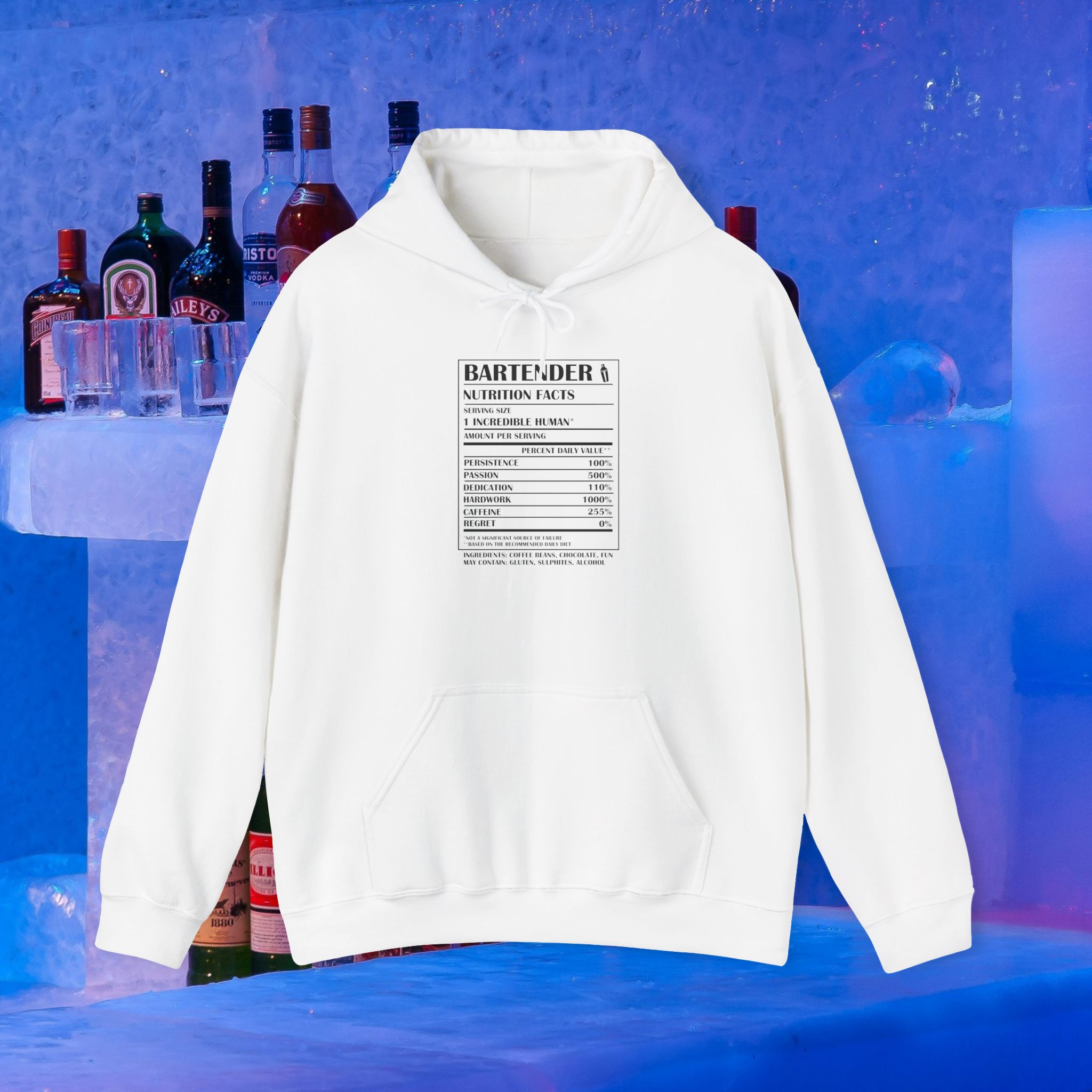 Bartender Nutritional Facts Hoodie - Image 2
