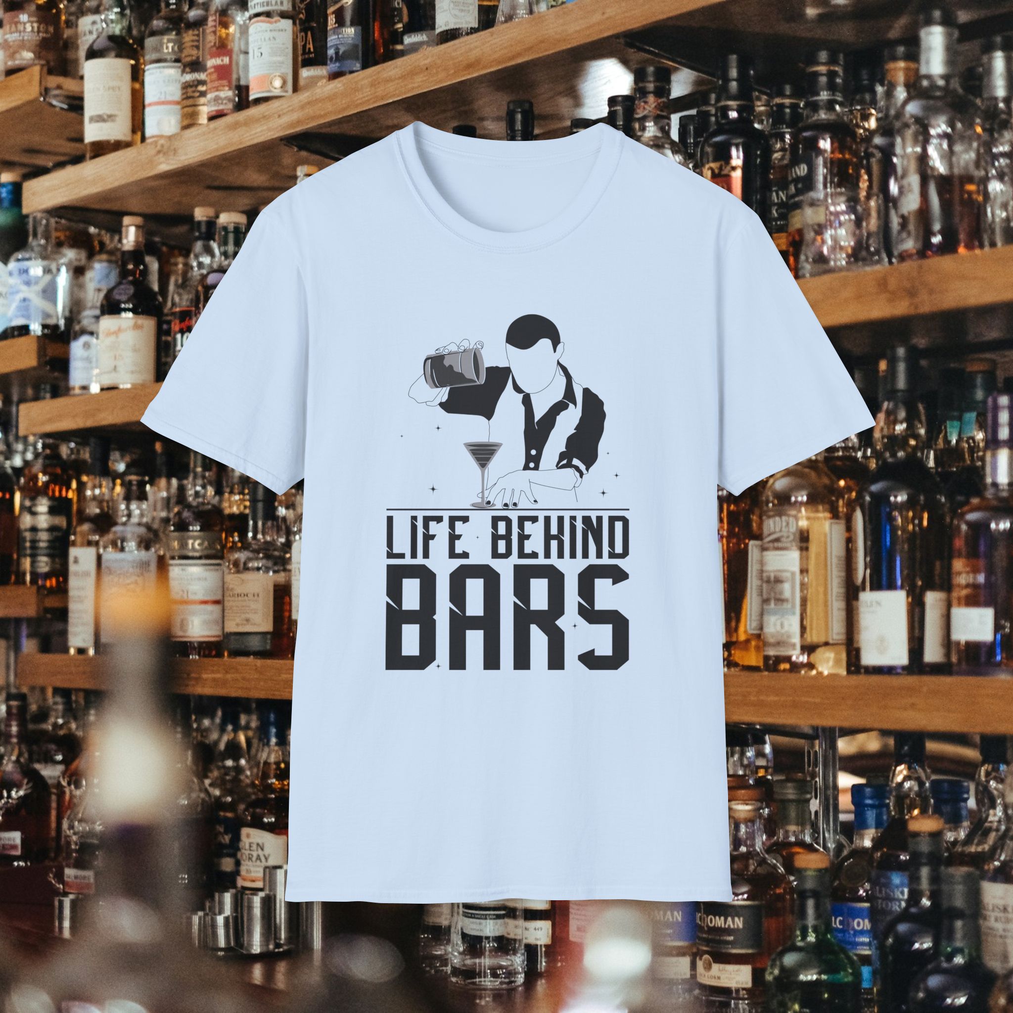 Life Behind Bars Bartender Tee - Image 9