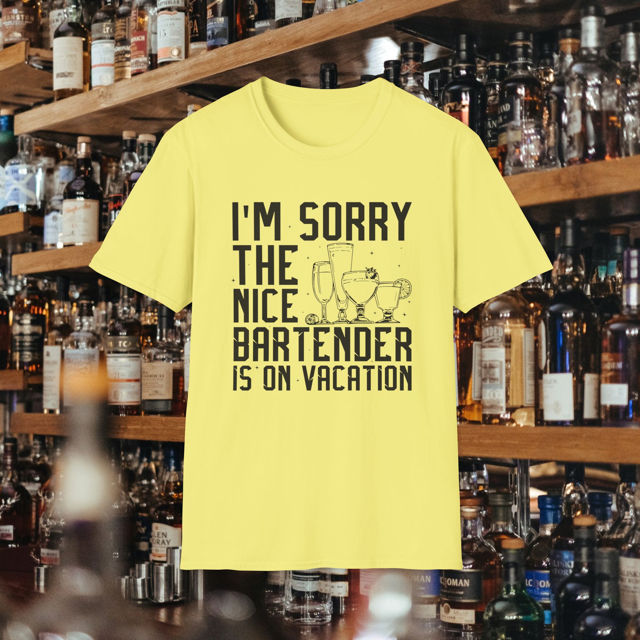 Nice Bartender on Vacation Tee - Image 6