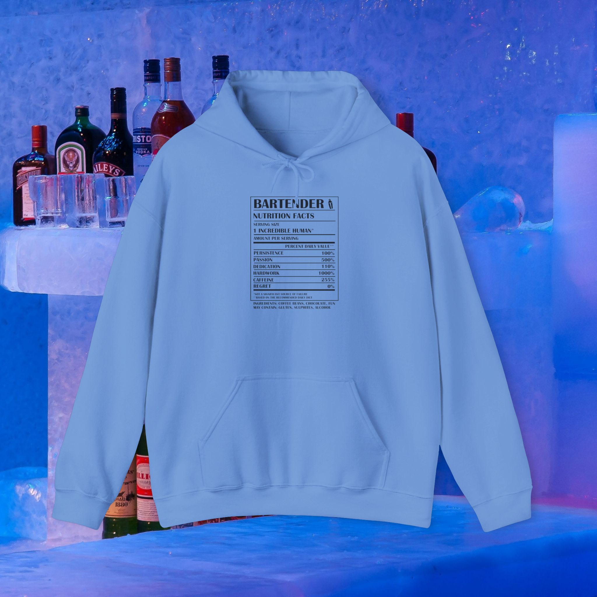 Bartender Nutritional Facts Hoodie - Image 7