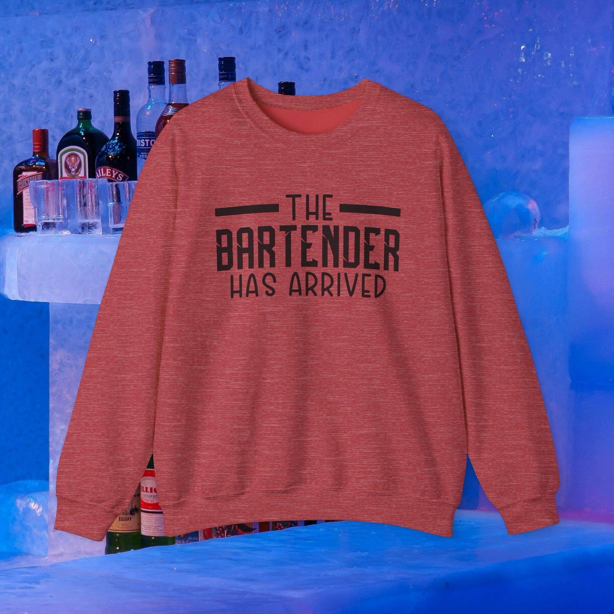 The Bartender Has Arrived Crewneck Sweatshirt - Unisex Heavy Blend™ - Image 8