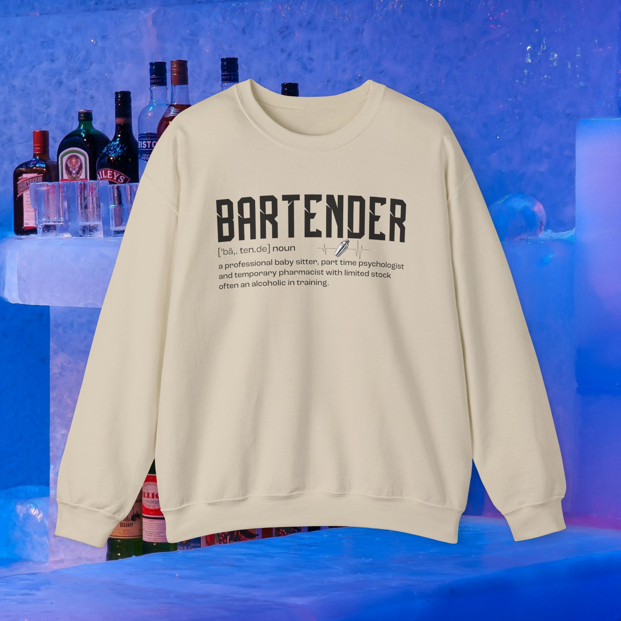 Bartender Definition Crew Neck