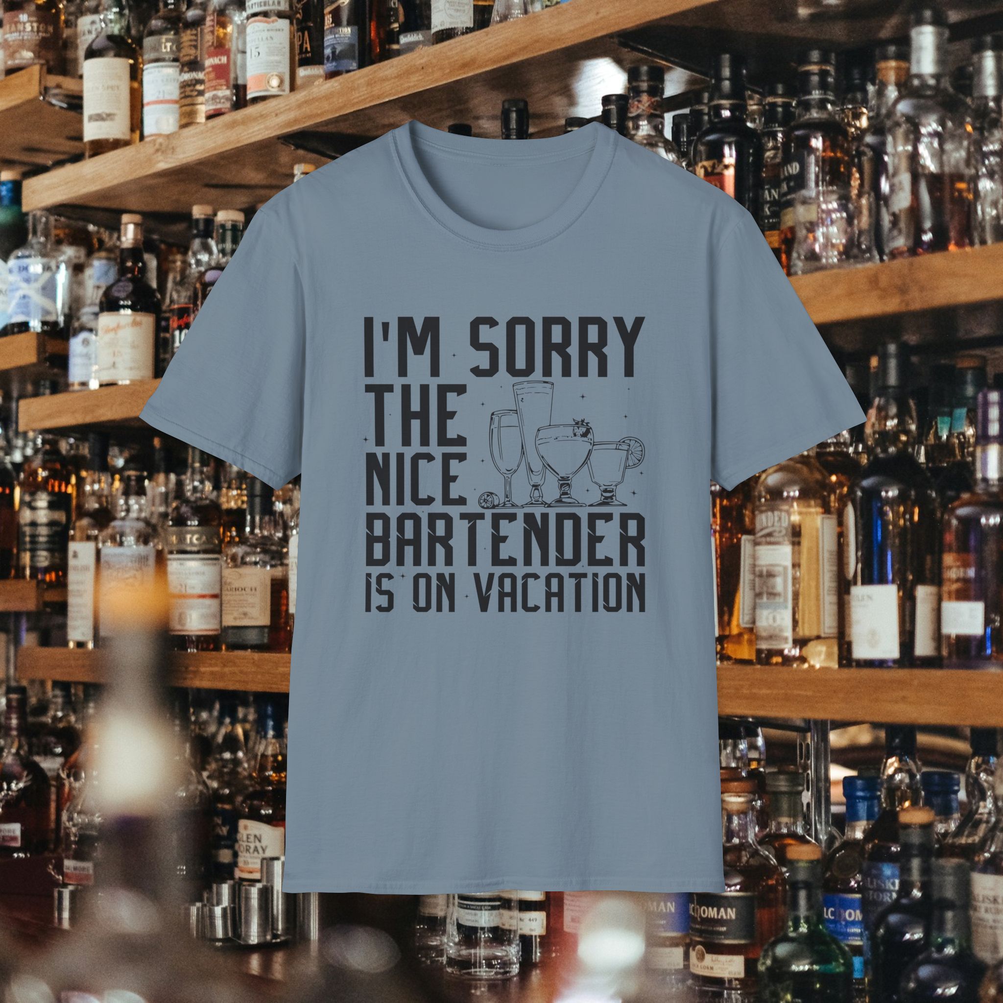 Nice Bartender on Vacation Tee - Image 10