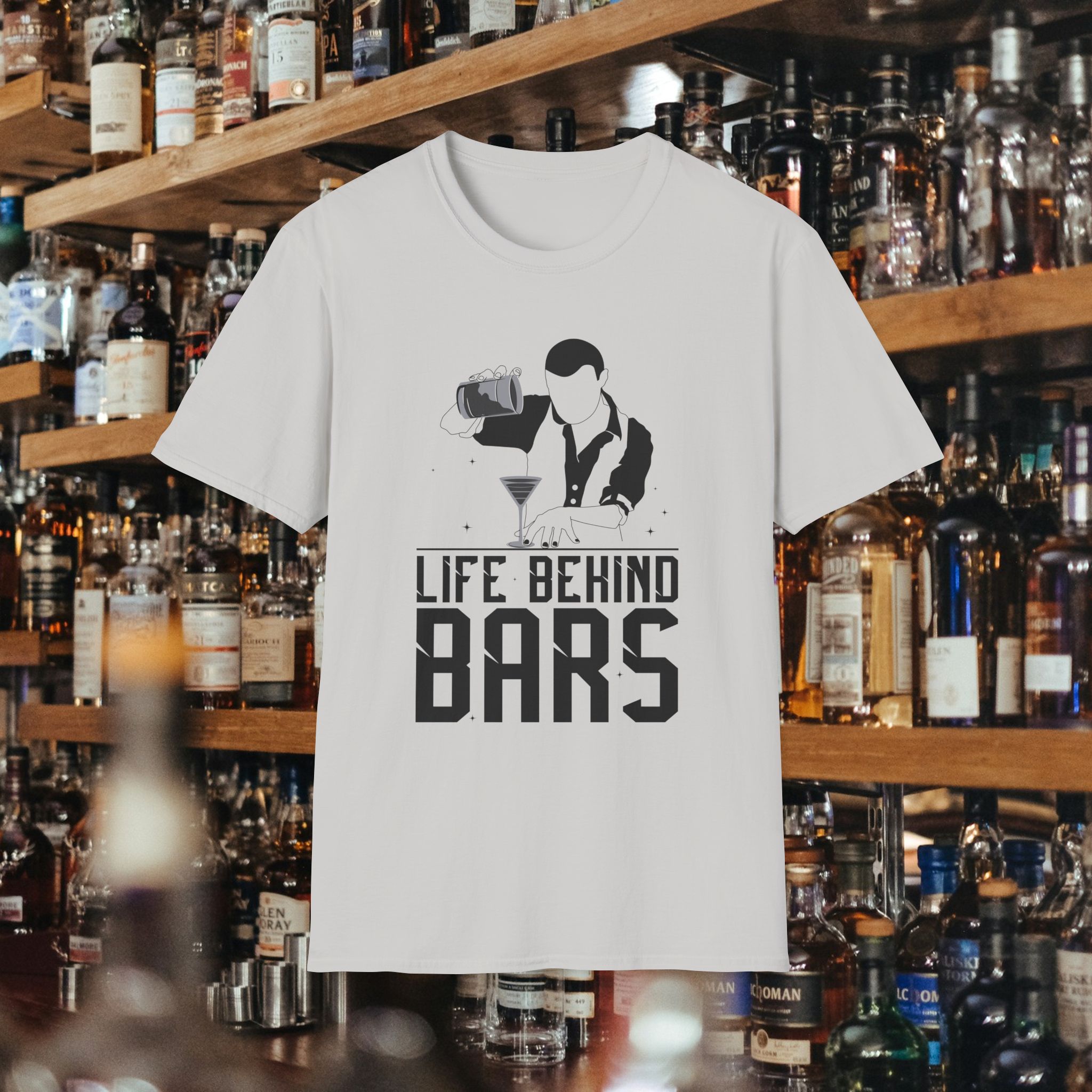 Life Behind Bars Bartender Tee - Image 3
