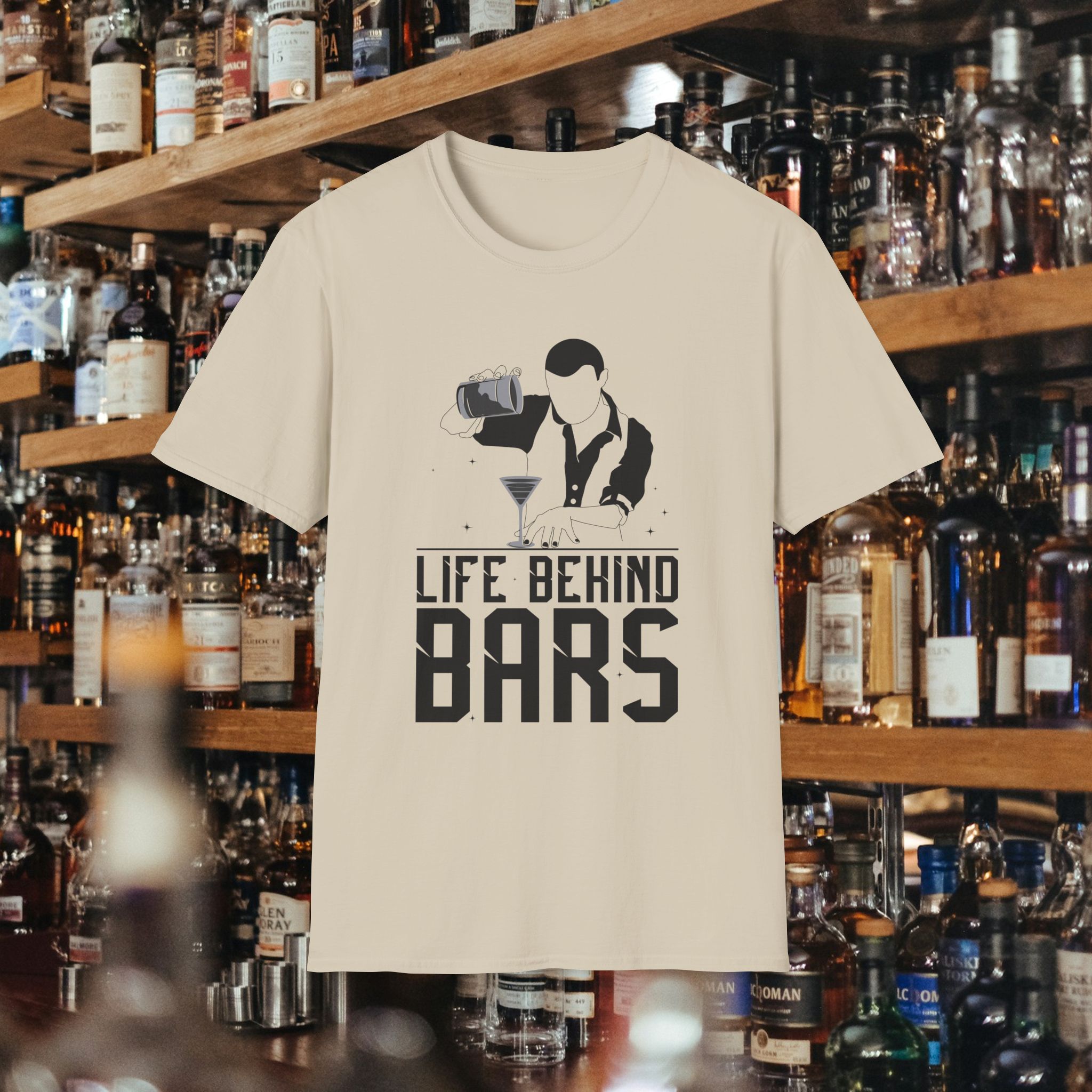 Life Behind Bars Bartender Tee