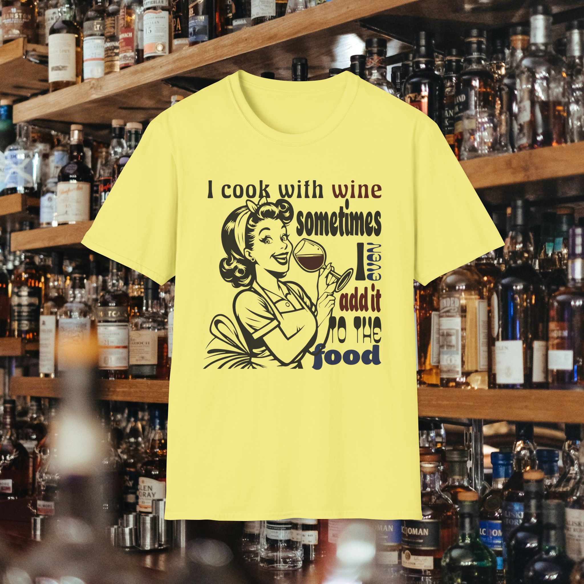 Funny Wine Housewife T-Shirt - Image 6