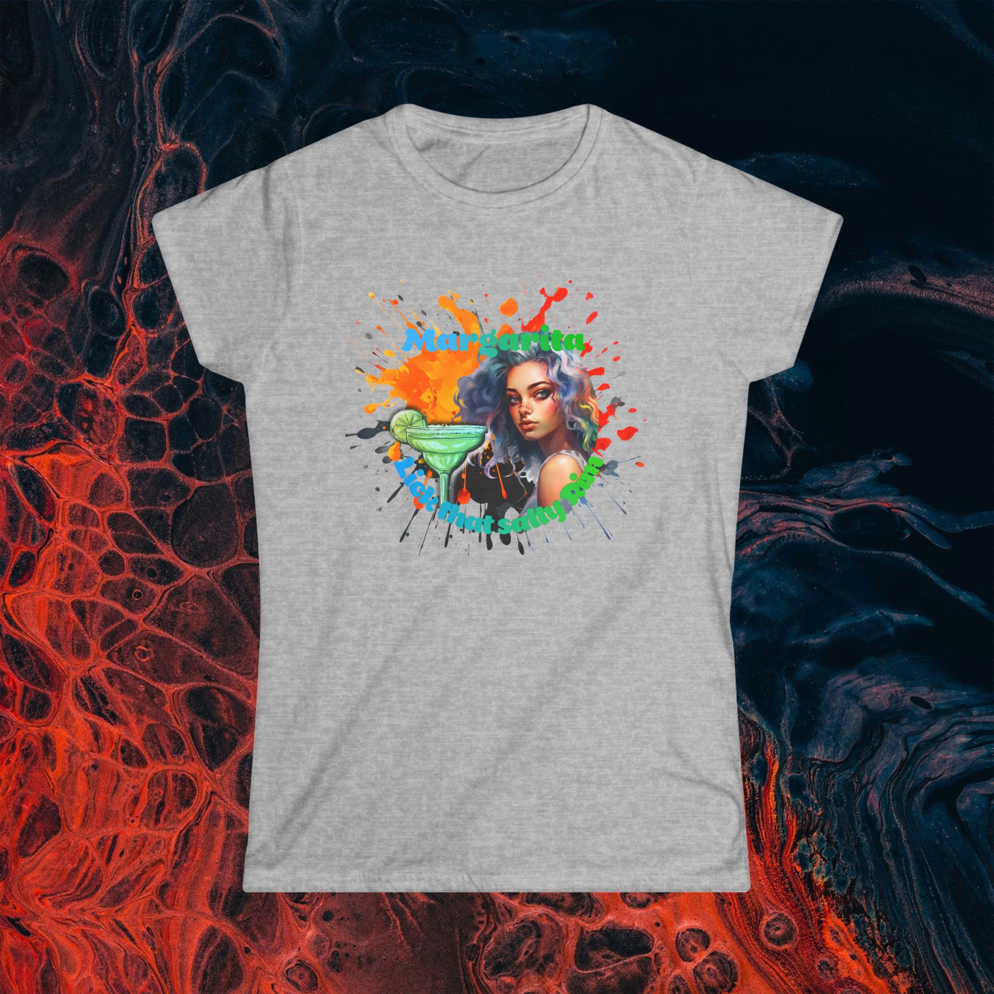 Naughty Margarita Women's Tee - Bold Funny Art - Image 4
